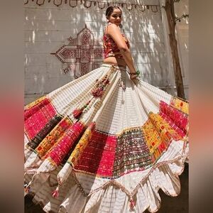 White Color Lehenga Choli For Navratri Special